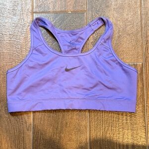 Nike Dri-FIT Racerback Athletic Bra in Lavender
